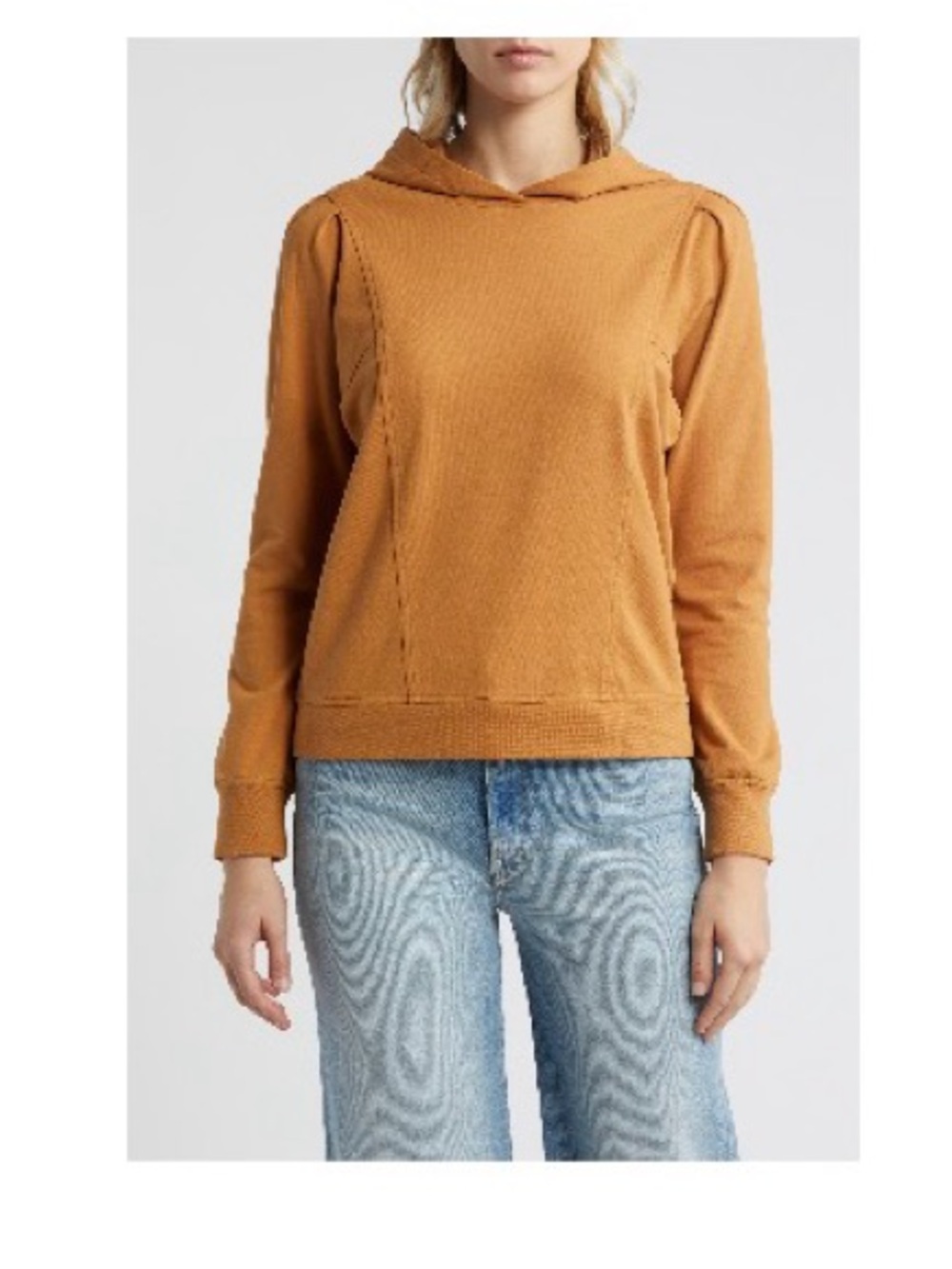 Caslon Pullover Hoodie in Warm Caramel Brown